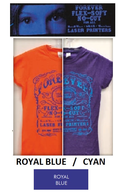 Flex-Soft No-Cut A4 sininen (Royal Blue) SET (25+25) - Flex-Soft laser- ja valkotulostimille - 39472 - 1