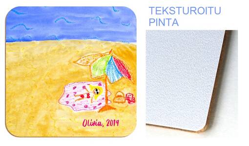 Lasinalunen TEKSTUROITU pinta, 90x90mm - neliö - Sisustustuotteet sublimaatiopainatukseen - 39082 - 1