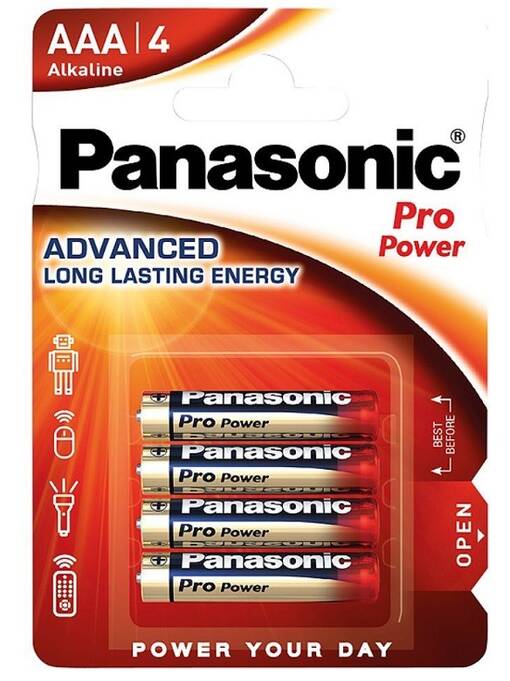 Panasonic LR-3 Pro Power AAA-paristo (4-pack) - Paristot ja nappiparistot - 24102 - 1