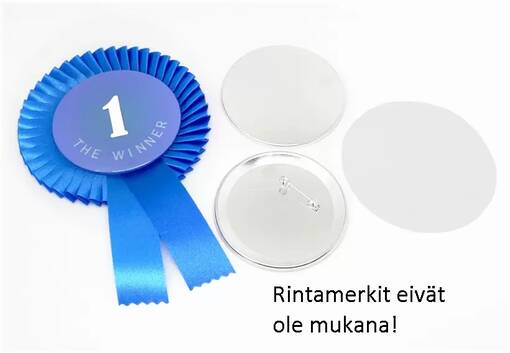Rintamerkki RUSETTI 75mm - sininen - Rintamerkkilaitteet ja tarvikkeet - 39682 - 1