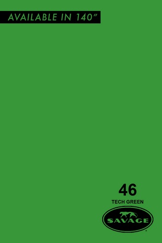 Savage taustakartonki Tech Green 1,35x11m (vihreä Chroma) - Savage taustakartongit - 37942 - 1