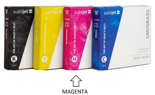 SubliJet UHD SG1000, Magenta 70ml - iso punainen - Sublimaatiovärit, hukkavärisäiliöt - 38582 - 1