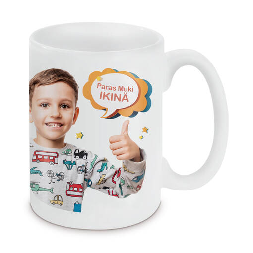 Sublimaatiomuki Jumbo 4,3 dl (85x118mm) - Mukit, astiat sublimaatiopainatukseen - 40502 - 1