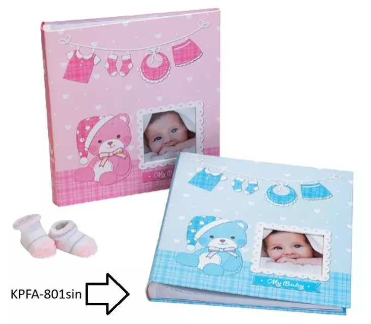 Baby First steps vauva-albumi 29x32cm, 60s. sininen - Vauva-albumit ja lapsialbumit - 42682 - 1