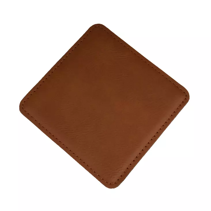 Laser - Lasinalunen 10x10 ruskea keinonahka - Laserkaiverrukseen tuotteet - 42202 - 1