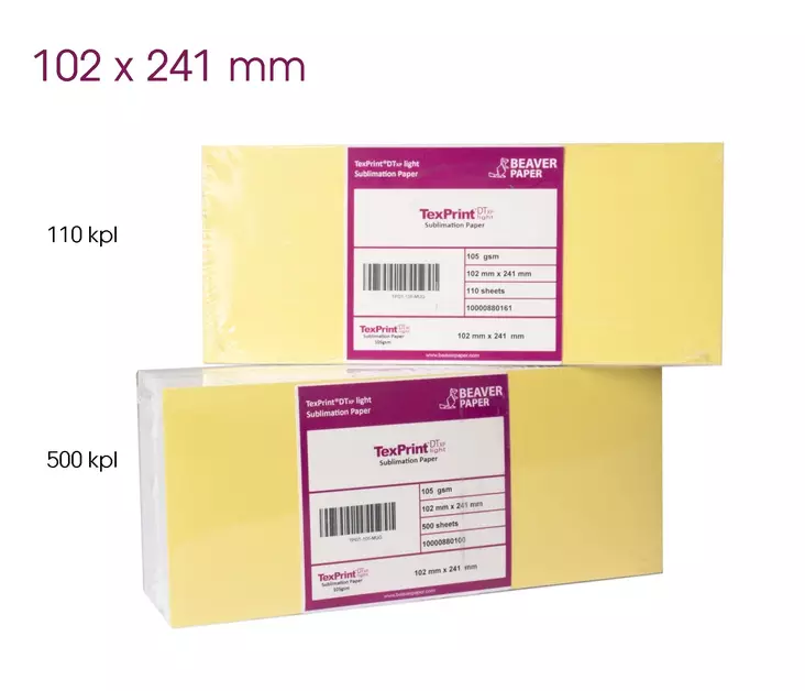 Sublitulostuspaperi mukeille 500 kpl - TexPrint-DT LIGHT - Sublimaatio tulostuspaperit - 42332 - 1