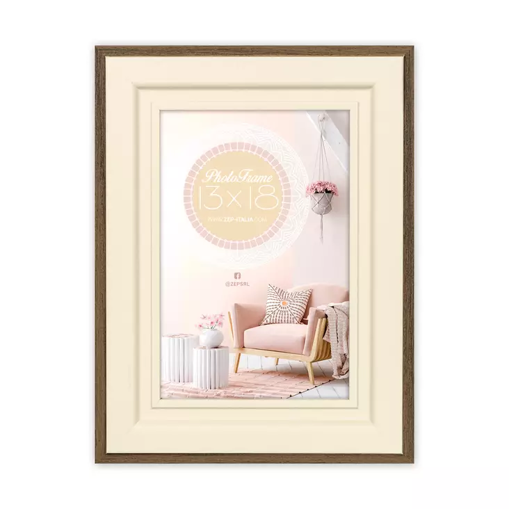 Termoli A 10x15 ruskea / beige puukehys - tarjouserä - Design kehykset - 42932 - 1