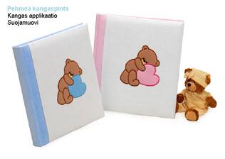 Baby Store kangasp.albumi, 29x32cm 60s, v.. PUN - Vauva-albumit ja lapsialbumit - 39003 - 1