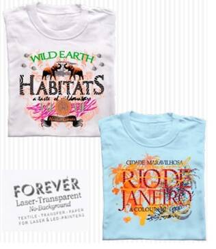 FOREVER Laser-Transparent (No Background) A4 - lasertulostimille - Siirtopaperit lasertulostimille - 30483 - 2