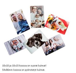 Koulukuvamagneettien tekoon ID starttisetti - pehmeät luottokortin kokoiset - Magneettien tekoon ja magneetit - 38523 - 2