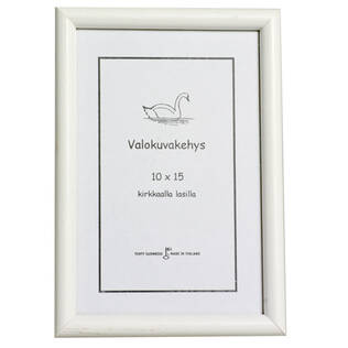 PM-kehys valkoinen - Litteät ja pyöristetyt kehykset - 30393 - 1