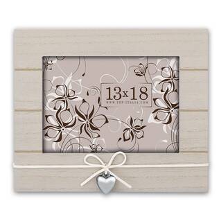 Sibel puukehys 13x18 sydämellä harmaa - Hääkehykset, loveaiheiset kehykset - 38303 - 1