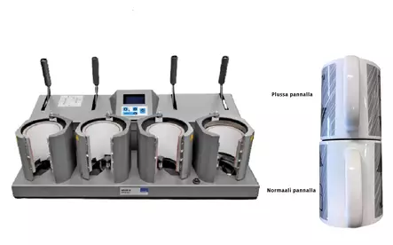 Schulze Mug 4 mukiprässi 4:lle mukille (4x 80mm Plus panta) - Mukiprässit, uunit, wrapper, cooleriit - 41133 - 1