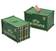 Container, kontti säästölipas- vihreä, 21x14x14cm - Peltikyltit ja metallikoristeet kuville - 40673 - 1