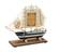 Purjelaiva 27,5x10x14,5cm - kuvakehyksellä - Peltikyltit ja metallikoristeet kuville - 39993 - 1