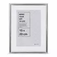 Alumiinikehys 15x20 hopea kiiltävä - Borgholm - Metalli- ja ruusukehykset, alumiinikehys - 42973 - 1