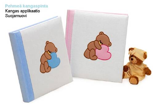 Baby Store kangasp.albumi, 29x32cm 60s, v.. PUN - Vauva-albumit ja lapsialbumit - 39003 - 1