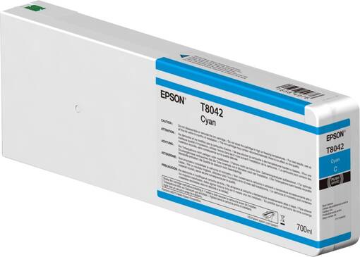 EPSON T8042 Cyan 700ml P7000/P9000 - Mustesuihkutulostimiin värit - 39193 - 1