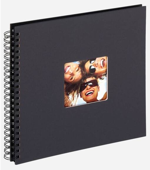Fun Spiraalialbumi musta, 30x30 cm - Valokuva-albumit mustilla sivuilla - 39573 - 1