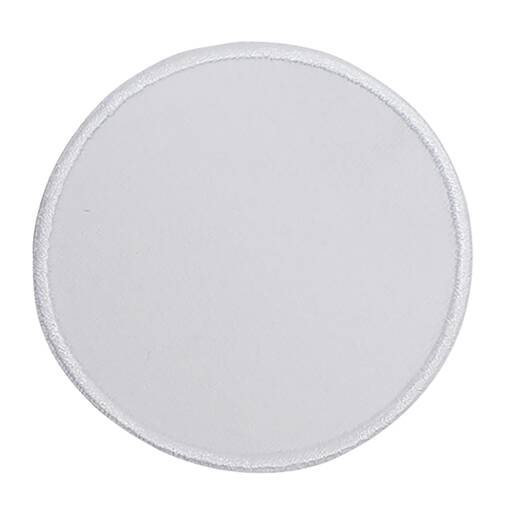 Kangasmerkki, ommeltava pyöreä Ø 75 mm - valkoinen - Tekstiilit sublimaatiopainatukseen - 41203 - 1