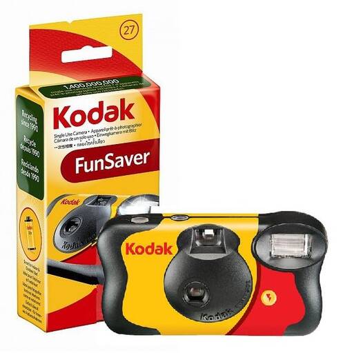 Kodak Fun Saver Flash 800 - 27 kertis salamalla, kertakäyttökamera - Kertakäyttökamerat, filmikamerat - 39313 - 1