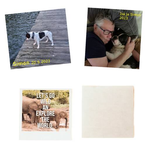 Magneetti tarralla 10x10cm - pehmeä magneetti (me 20 / 40 kpl) - Magneettien tekoon ja magneetit - 40463 - 1