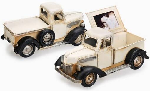 Oldtimer lava-auto 26x12x13cm -kermanv. - Peltikyltit ja metallikoristeet kuville - 36393 - 1