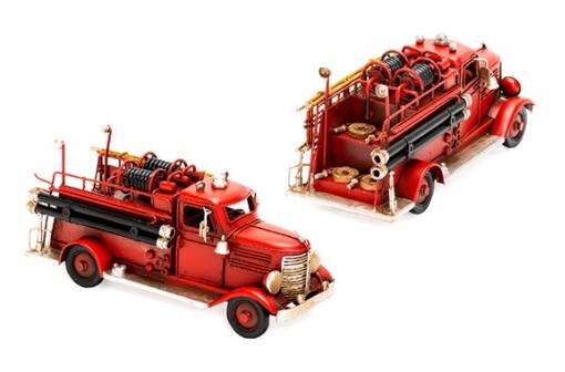 Paloauto 23x10,5x8,5cm - Peltikyltit ja metallikoristeet kuville - 38253 - 1