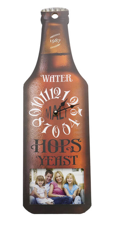 Pullo kellokehys vaalea 19x62cm, 10x15 kuvalle - OUTLET valokuvaukseen ja kuville - 35133 - 1