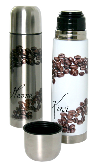 Termospullo 750 ml mukilla - teräs - Mukit, astiat sublimaatiopainatukseen - 33983 - 1