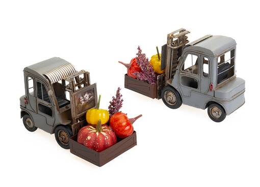 Trukki kuvakehyksellä, harmaa - 31x10x13cm - Peltikyltit ja metallikoristeet kuville - 41213 - 1