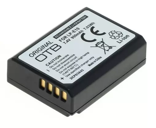 Akku Canon LP-E10 yhteensopiva (950mAh) - Kamera- ja videoakut - 36973 - 1