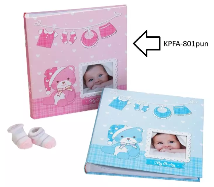 Baby First steps vauva-albumi 29x32cm, 60s. punainen - Vauva-albumit ja lapsialbumit - 42683 - 1