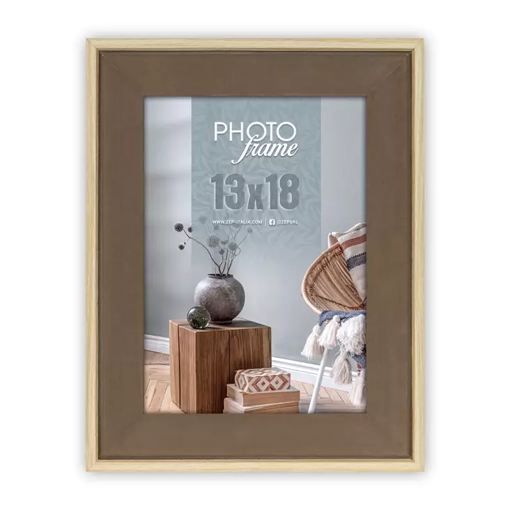 Bochum A 10x15 vaalea / ruskea puukehys - Design kehykset - 42113 - 1