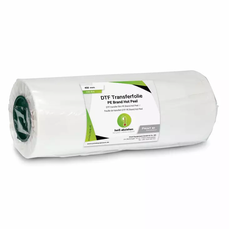 DTF-siirtokalvo 45cm x 100m PE Brand Hot Peel / 2x pinnoitteella matta ME 2 - DTF siirtokalvot - 41103 - 1