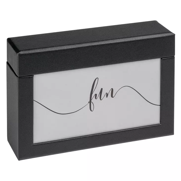 Fotoboksi 100 kuvalle - musta, kuva-aukolla - Kuvalaatikot, vieraskirjat, kuvataskut - 41933 - 1