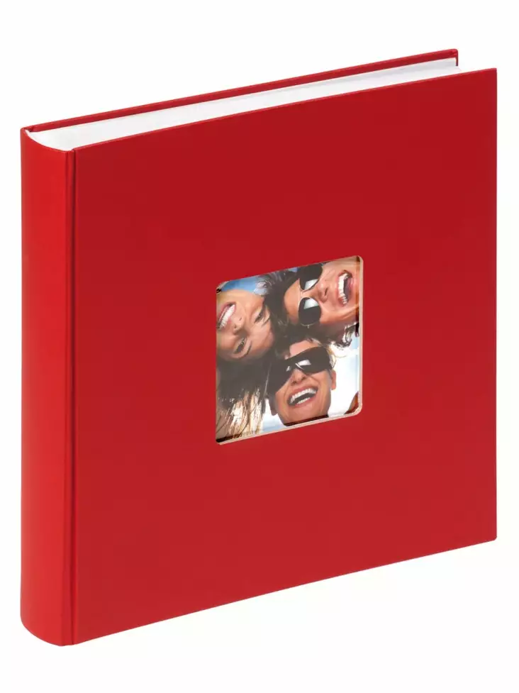 Fun album PUNAINEN 30x30 cm, 100s kuva-aukolla - Klassiset valokuva-albumit - 42353 - 1
