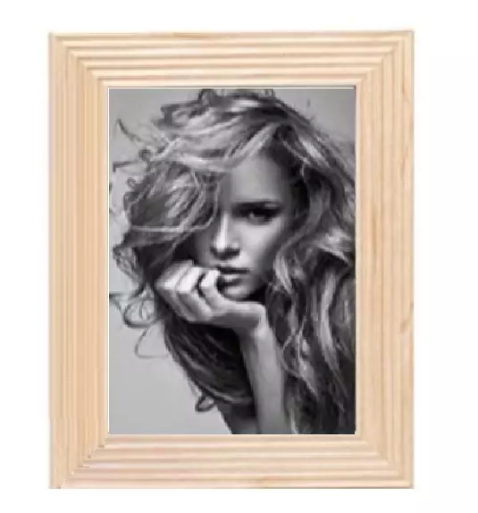 Leveä HR-36 vaalea natur 20x30 puukehys - Litteät ja pyöristetyt kehykset - 42623 - 1