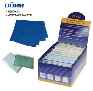 DÖRR Mikrokuituliina (30kpl display) - tehokas - Näytönsuojat, optiikan- kennonpuhdistus - 36004 - 1