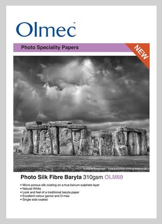 OLMEC Photo Silk Fibre Baryta 310g - A4 50kpl - tarjouserä - Tulostuspaperit mustesuihku - 36664 - 1