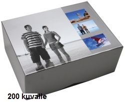Silverline Fotoboksi, 11x15 (200 kuvalle) - Työkuoret, suurennuskuoret, pakkaustarv - 23364 - 1