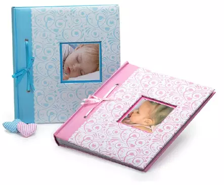 Bambino kuva-aukolla/applikaatio SININEN 29x32cm-60s - Vauva-albumit ja lapsialbumit - 42644 - 2