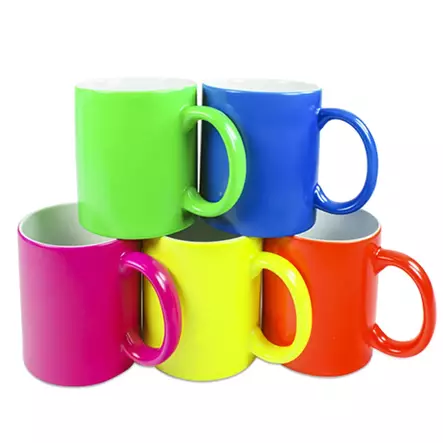 Neon muki kirkas oranssi - Mukit, astiat sublimaatiopainatukseen - 42904 - 2