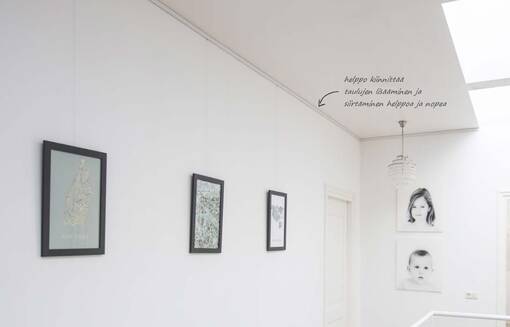 Alumiini ripustus seinäkisko 2m (pyydä tarjous) - Pohjustuslevyt, ripustus, teipit, spray - 40374 - 1