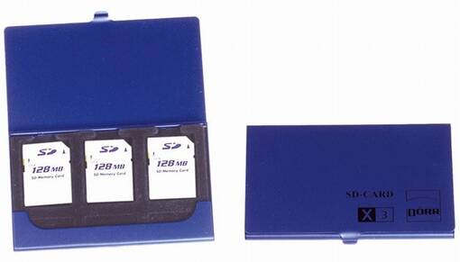 DÖRR metalli muistikorttikotelo 3:lle SD-kortille - tilaustuote - SD-kortit ja MicroSD-kortit - 30574 - 1