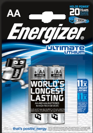 Energizer AA-Litium paristo L91 (LR-6) 2-pack -pitkäkestoinen -erä - BLACK FRIDAY  - 24104 - 1