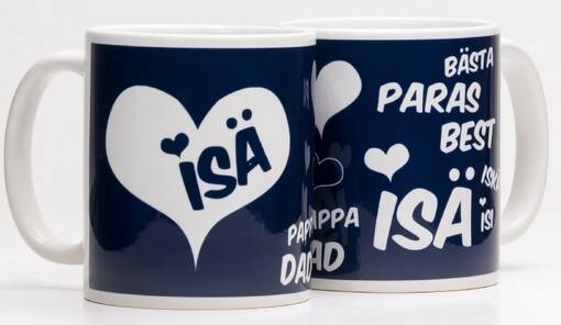 ISÄ paras bästa best muki sin.painatus - painettu - Lahjavinkit isälle - 38884 - 1