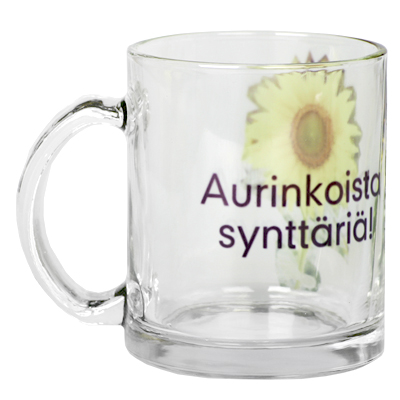 Lasimuki, kirkas, 95mm, Ø80mm - Mukit, astiat sublimaatiopainatukseen - 26034 - 1