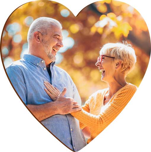 Lasinalunen iso sydän korkkipohjalla, 102x98mm - Sisustustuotteet sublimaatiopainatukseen - 36684 - 1