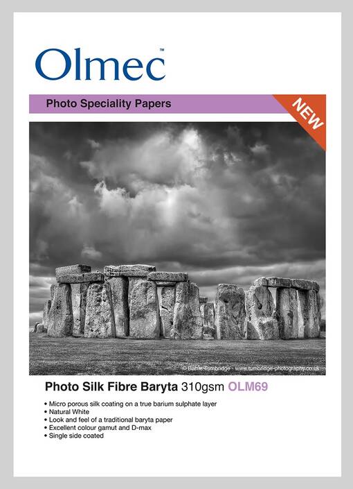 OLMEC Photo Silk Fibre Baryta 310g - A4 50kpl - tarjouserä - Tulostuspaperit mustesuihku - 36664 - 1